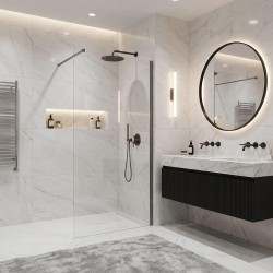 Kabina prysznicowa Walk-In Rea Flexi Transparent / Tytan 70
