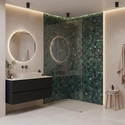 Kabina prysznicowa Walk-In Rea Flexi Transparent / Tytan 140