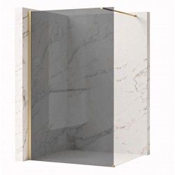 Kabina prysznicowa Walk-In Rea Flexi Grey / Brush Gold 120