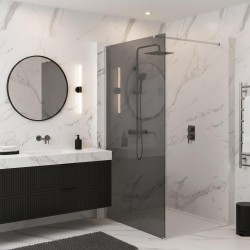 Kabina prysznicowa Walk-In Rea Flexi Grey / Chrome 110