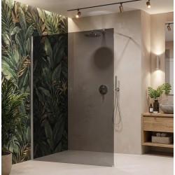 Kabina prysznicowa Walk-In Rea Flexi Grey / Chrome 130