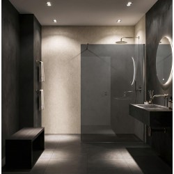 Kabina prysznicowa Walk-In Rea Flexi Grey / Chrome 140