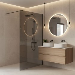 Kabina prysznicowa Walk-In Rea Flexi Grey / Tytan 80