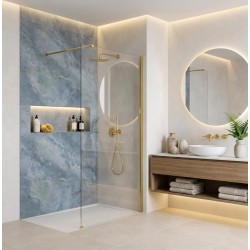 Kabina prysznicowa Walk-In Rea Flexi Transparent / Gold 70