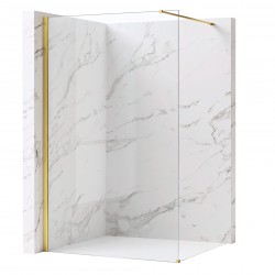 Kabina prysznicowa Walk-In Rea Flexi Transparent / Gold 100