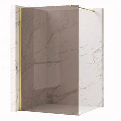 Kabina prysznicowa Walk-In Rea Flexi Brown / Gold 120