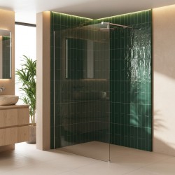 Kabina prysznicowa Walk-In Rea Flexi Transparent / Chrome 100