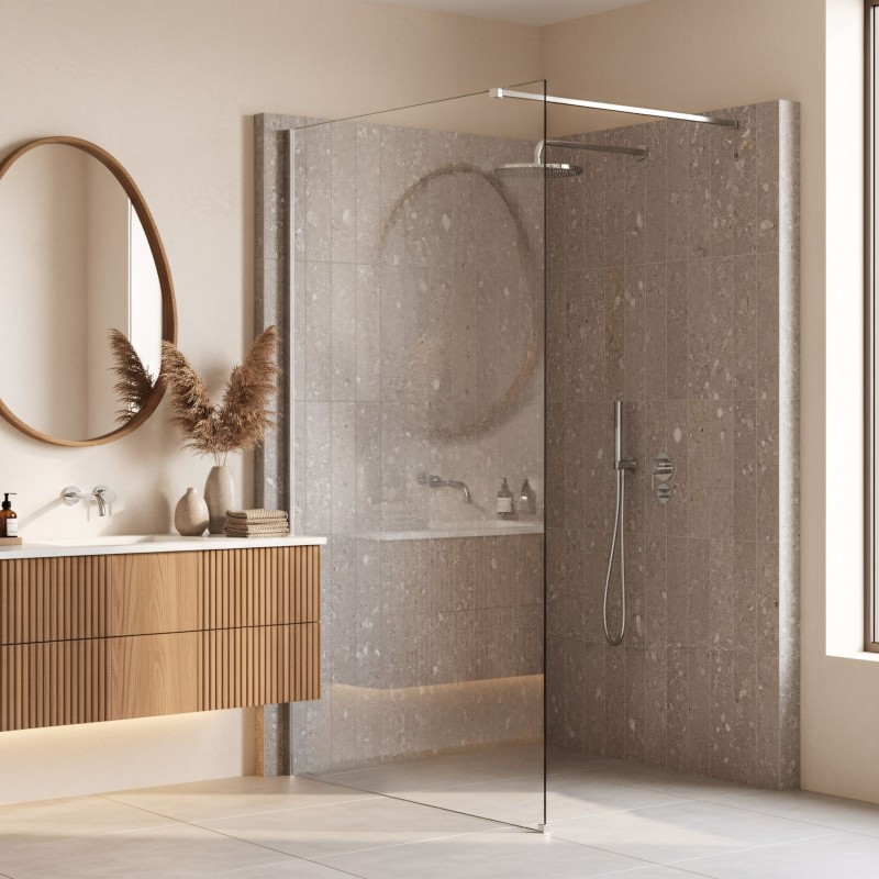 Kabina prysznicowa Walk-In Rea Flexi Transparent / Chrome 120