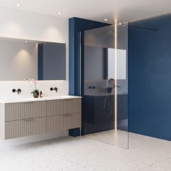 Kabina prysznicowa Walk-In Rea Flexi Transparent / Chrome 130