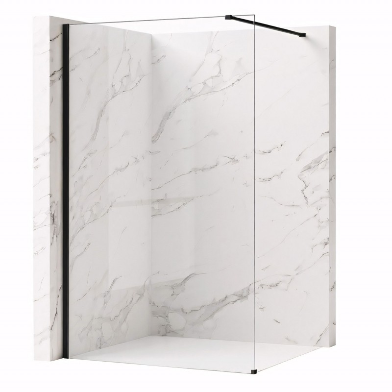 Kabina prysznicowa Walk-In Rea Flexi Transparent / Black 70