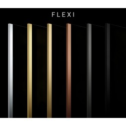 Kabina prysznicowa Walk-In Rea Flexi Transparent / Black 70