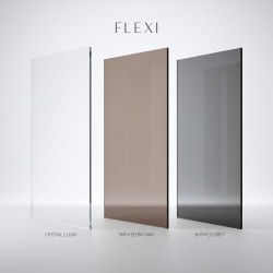 Kabina prysznicowa Walk-In Rea Flexi Grey / Black 120