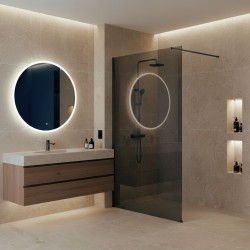 Kabina prysznicowa Walk-In Rea Flexi Grey / Tytan 90