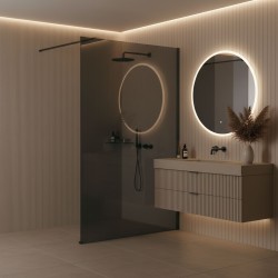 Kabina prysznicowa Walk-In Rea Flexi Grey / Tytan 110