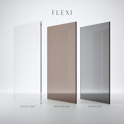 Kabina prysznicowa Walk-In Rea Flexi Brown / Tytan 130