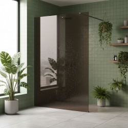 Kabina prysznicowa Walk-In Rea Flexi Brown / Tytan 140