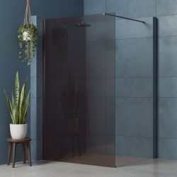 Kabina prysznicowa Walk-In Rea Flexi Brown / Tytan 140