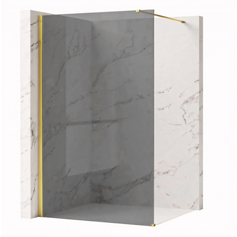 Kabina prysznicowa Walk-In Rea Flexi Grey / Gold 90