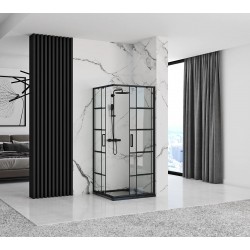 Kabina prysznicowa Rea Concept Black 80x80