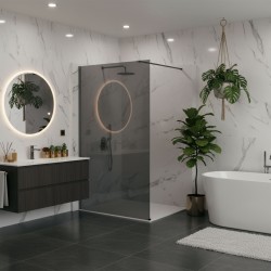 Kabina prysznicowa Walk-In Rea Flexi Grey / Tytan 130