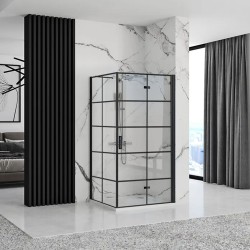 Kabina prysznicowa Rea Molier Black Double 90x110