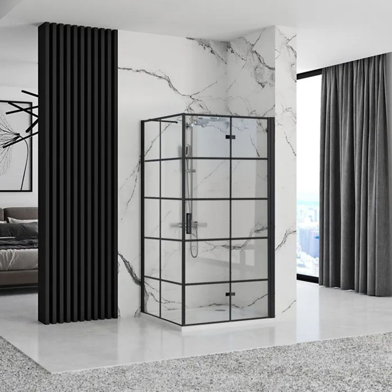 Kabina prysznicowa Rea Molier Black Double 90x110