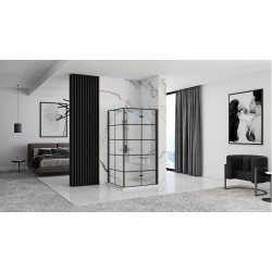 Kabina prysznicowa Rea Molier Black 80x90