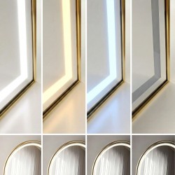 LUSTRO LED Orbit 50x160cm Złote Szczotkowane