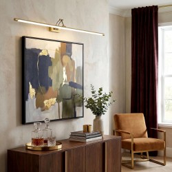 Kinkiet łazienkowy SWE024-1W 80cm Złoty Szczotkowany