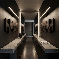 Kinkiet łazienkowy LED APP1868-1W 80 cm Black
