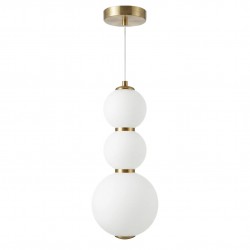 Lampa sufitowa wisząca LED LHJ113-3CP złota szczotkowana