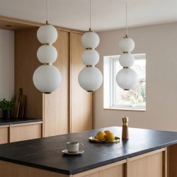 Lampa sufitowa wisząca LED LHJ113-3CP złota szczotkowana
