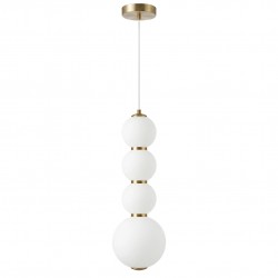 Lampa sufitowa wisząca LED LHJ114-4CP złota szczotkowana