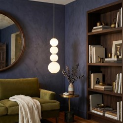 Lampa sufitowa wisząca LED LHJ114-4CP złota szczotkowana