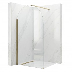 Ścianka prysznicowa Walk-In Rea Heaven Brush Gold 100