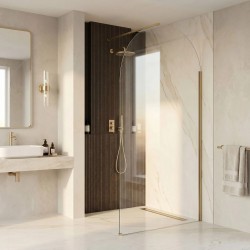 Ścianka prysznicowa Walk-In Rea Heaven Brush Gold 110