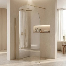 Ścianka prysznicowa Walk-In Rea Heaven Brush Gold 110