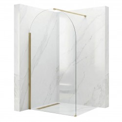 Ścianka prysznicowa Walk-In Rea Heaven Brush Gold 120