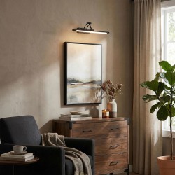 Kinkiet łazienkowy SWE025-1W 42cm Czarny