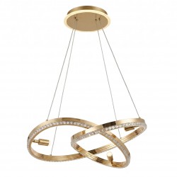 LAMPA SUFITOWA WISZĄCA LED G158-CP ZŁOTA