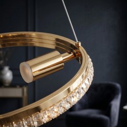 LAMPA SUFITOWA WISZĄCA LED G158-CP ZŁOTA