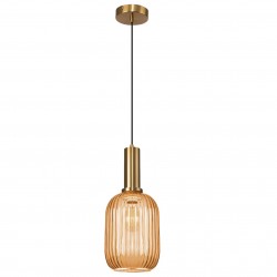 Lampa Sufitowa Wisząca Szklana APP458-1CP Pomarańczowa