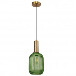 Lampa Sufitowa Wisząca Szklana APP459-1CP Zielona