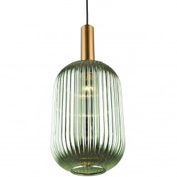 Lampa Sufitowa Wisząca Szklana APP459-1CP Zielona