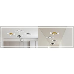 Lampa Sufitowa Potrójna Plafon Metalowa APP704-3C Złota