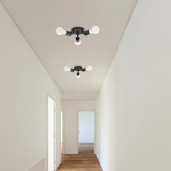 Lampa Sufitowa Potrójna Plafon Metalowa APP701-3C Czarna
