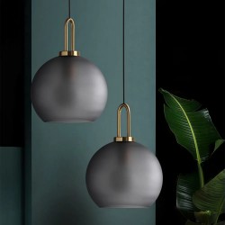 Lampa Sufitowa Wisząca Szklana Kula 20cm APP626-1CP