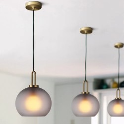 Lampa Sufitowa Wisząca Szklana Kula 20cm APP626-1CP