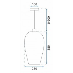 Lampa Wisząca Boho APP986-1CP