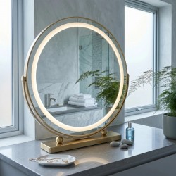 Lustro LED MAKE-UP L.Gold 50 cm